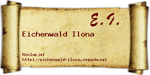 Eichenwald Ilona névjegykártya